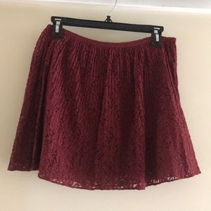 Madewell burgundy skirt - size 2